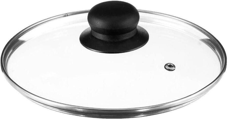 Glazen Deksel Pannen Deksel Koken Met Stoomgat 20 cm Transparant