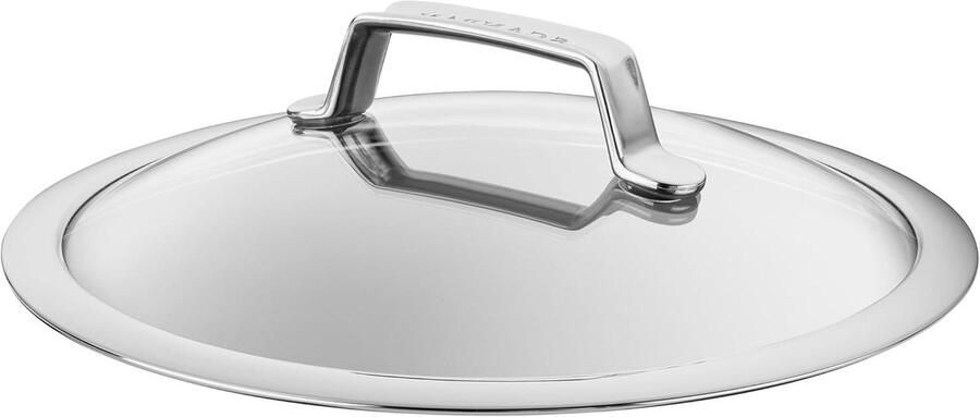 Glazen Deksel RVS Pan Deksel Koken en Stoven Stoomafvoer Gaten Ø 26 cm Transparant