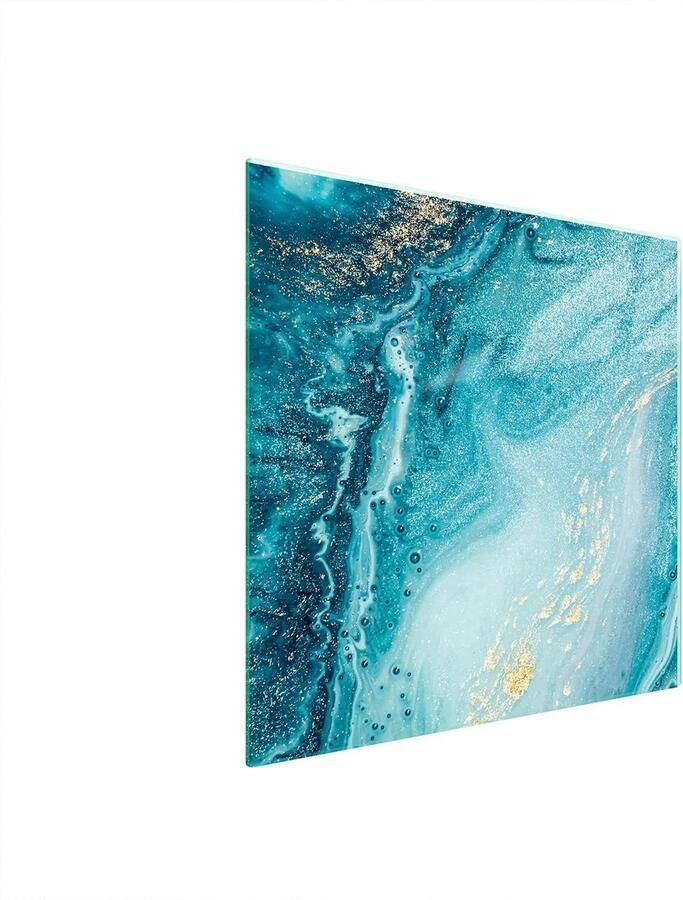 Glazen Deksel voor Kookplaat 50x52 cm Spatbescherming en Snijplank
