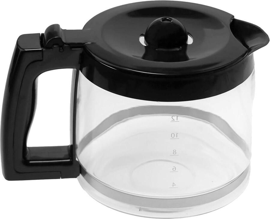 Glazen kan Reservekan koffiezetter Koffie zetten Origineel reserveonderdeel 614 Gram Transparant