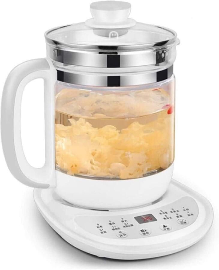 Glazen Ketel Theemaker Waterkoker Dranken Bereiden 12 Kookmodi 15L Capaciteit Transparant