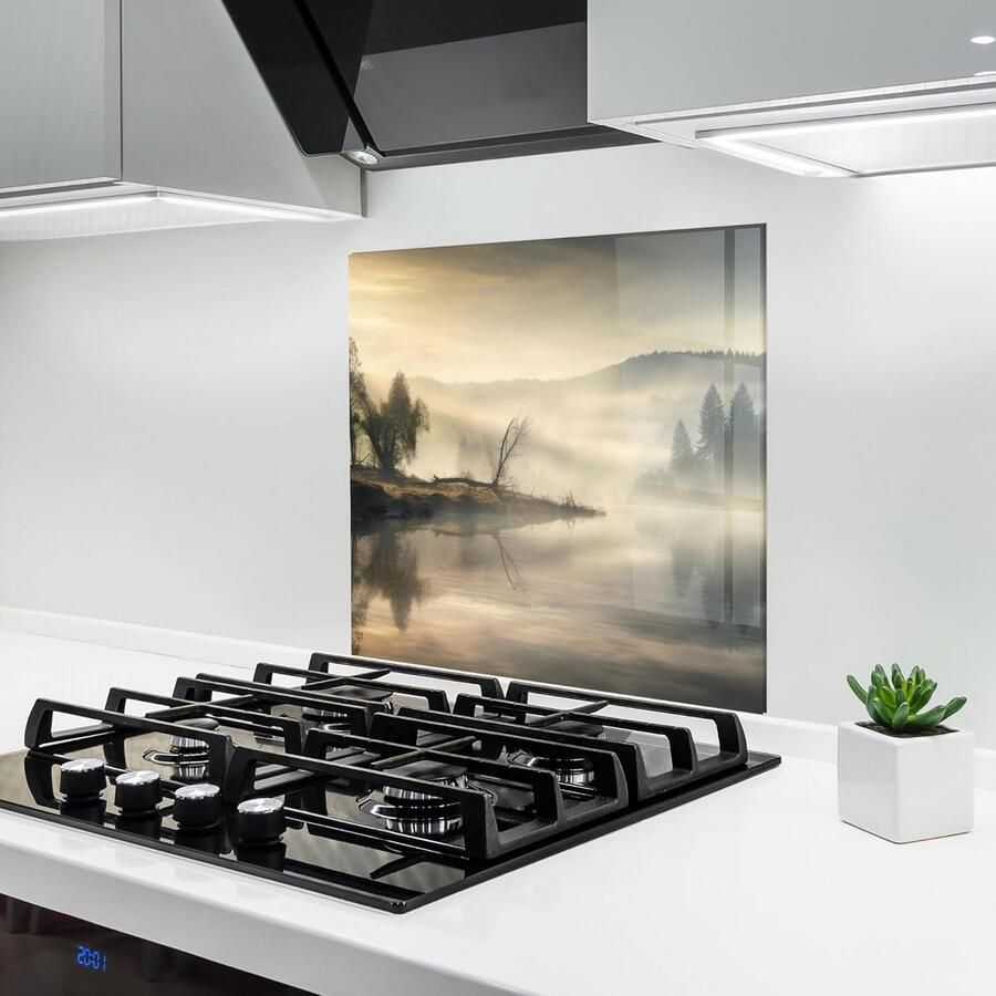 Glazen keuken achterwand 60x60 cm Gehard Glas voor Boven Fornuis