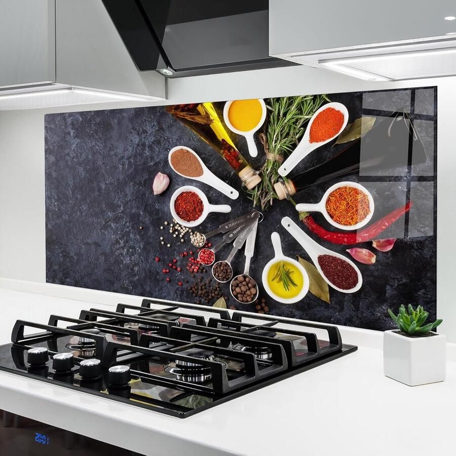 Glazen Achterwand Keuken 60x150 cm Gehard Glas Spatscherm voor Fornuis