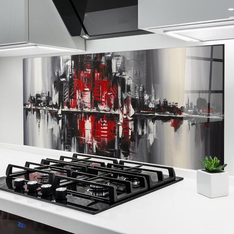 Glazen keukenachterwand 60x120 cm Gehard Glas Spatscherm Voor Fornuis