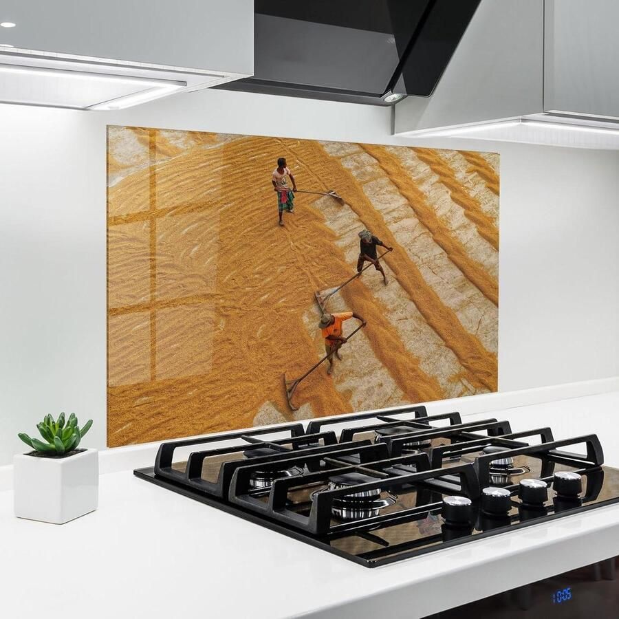 Glazen Keukenachterwand Spatbescherming Wandpaneel Koken Beschermen Hittebestendig 200°C 60x100 cm Landschap