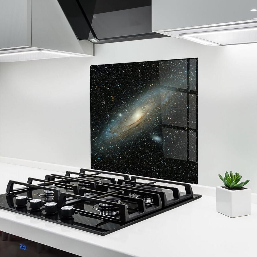 Glazen Keukenachterwand Spatscherm 60x60 cm Gehard Glas voor Fornuis