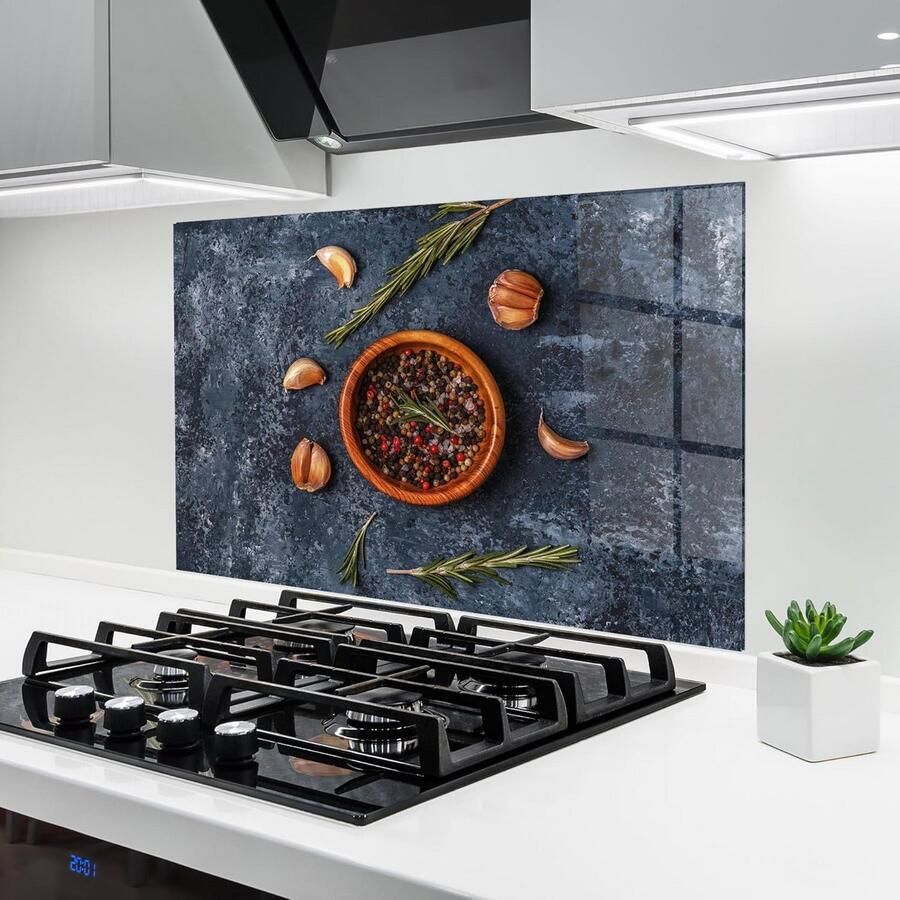 Glazen Keukenachterwand Spatscherm Gehard Glas 70x100 cm Voor Kookplaat