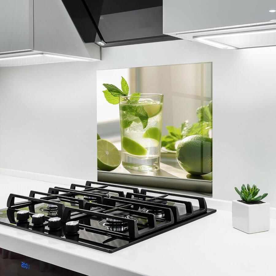 Glazen Keukenachterwand Spatwand 60x60 cm Gehard Glas voor Achter Fornuis