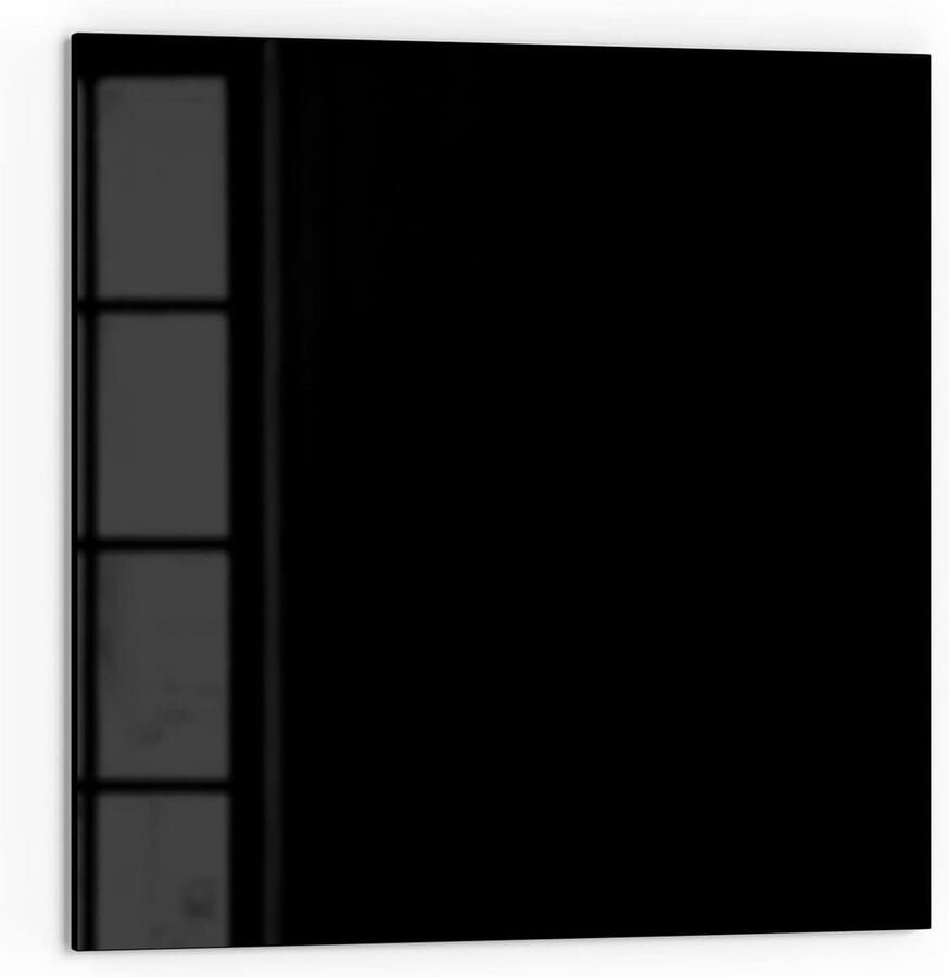 Glazen Keukenachterwand Zwart 60x60 cm Hittebestendige Spatwand voor Fornuis en Badkamer