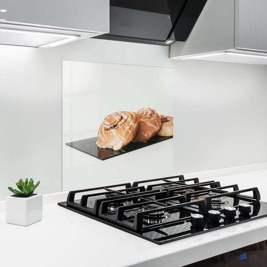 Glazen Keukenwand Spatwand Koken Beschermen Hittebestendig 60x60 cm Cinnamon Rolls