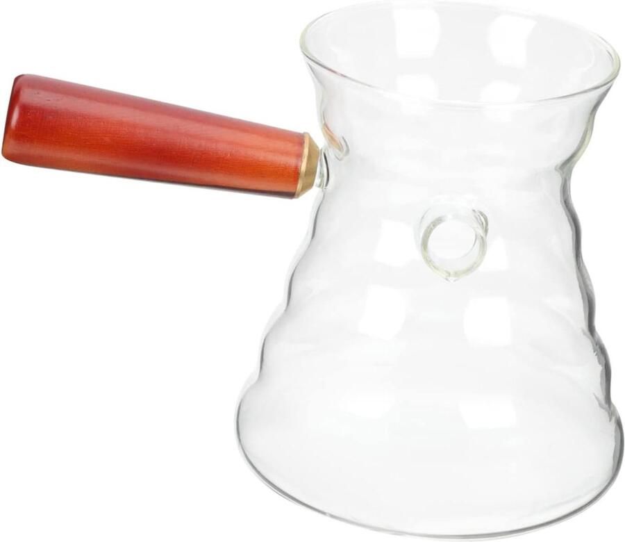 Glazen Koffiekan Espresso Decanteer Koffie Zetten Hittebestendig Glas 18 cm Hoog Transparant