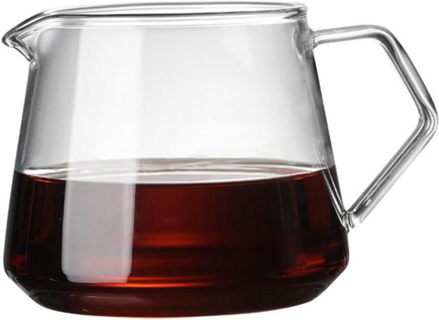 Glazen Koffiekan Koffiezetapparaat Ketel Koffie Zetten Hoge Temperatuur Bestendig 650 ml Transparant