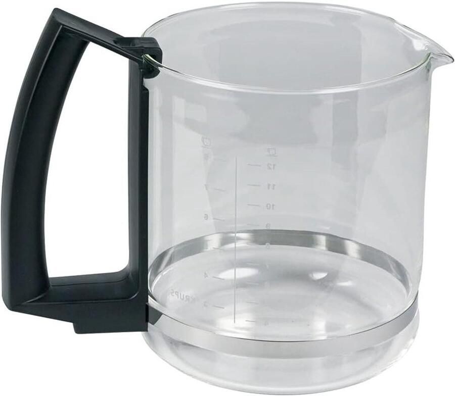 Glazen Koffiekan Reservekan Koffiezetapparaat Koffie Zetten Ergonomisch Handvat N.v.t. Zwart