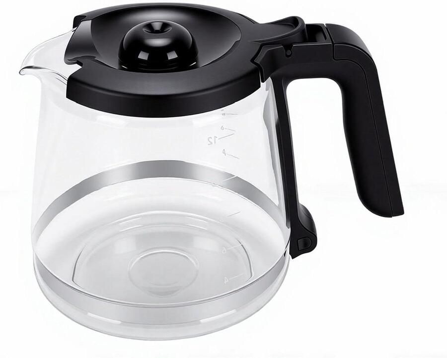 Glazen Koffiekan Vervangende Pot Koffiezetapparaat Koffie Zetten Hittebestendig Glas 18 Liter Transparant