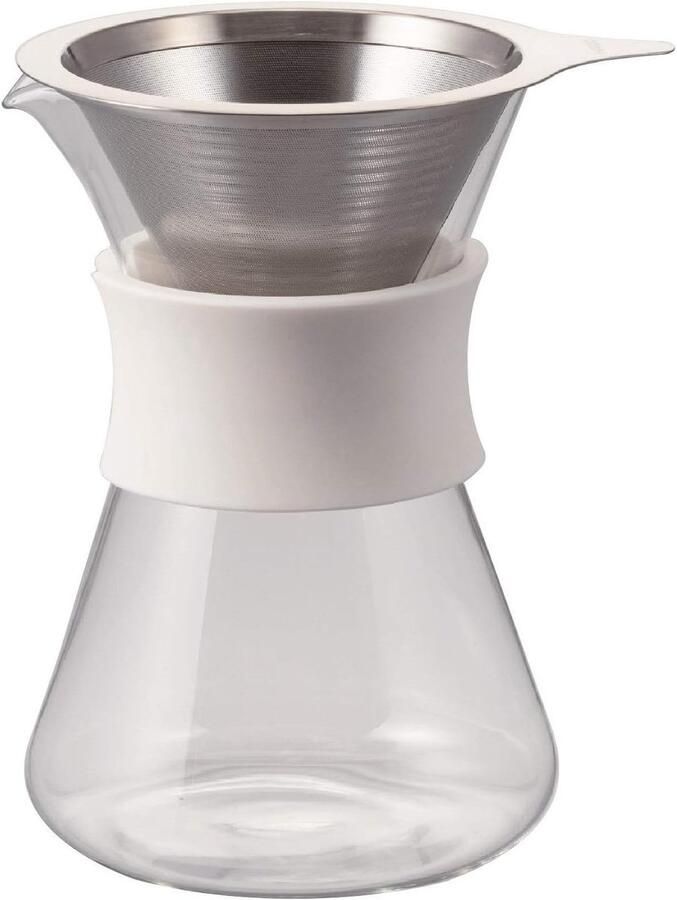 Glazen Koffiezetapparaat 400ml Pour-Over Koffiezetter voor Heerlijke Filterkoffie