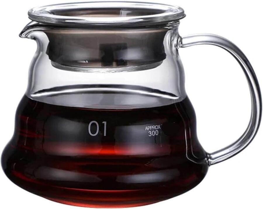 Glazen Koffiezetapparaat Druppelkoffie Maker Koffie Bereiden Hittebestendig Ontwerp 360 ml Transparant