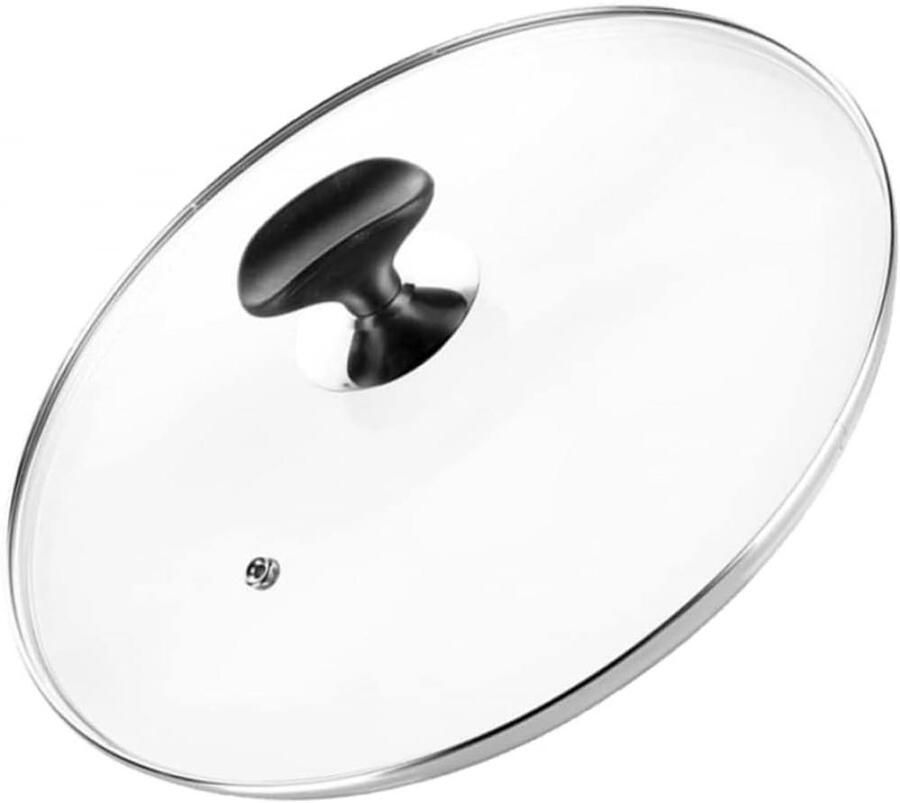 Glazen Kookdeksel Pan Deksel Koken en Braden Met Stoomventiel 36 cm Transparant