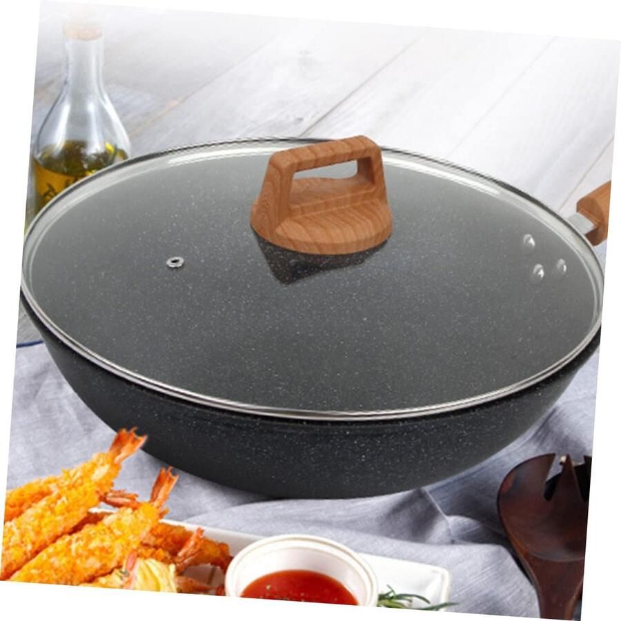 Glazen Kookdeksel Universeel Pan Deksel Koken Zonder Spatten Zichtbaar Kookproces 24 cm Zilver