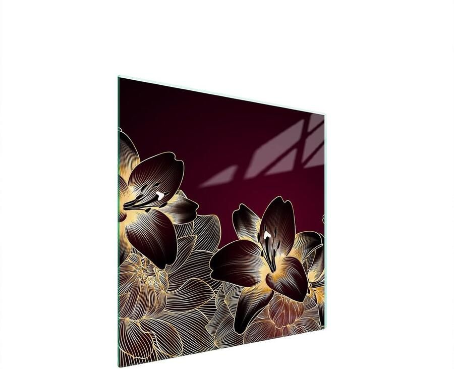 Glazen Kookplaat Afdekker 50x52 cm: Snijplank Spatwand & Bescherming voor Inductie en Keramisch