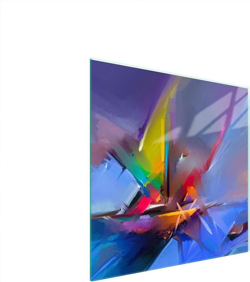 Glazen Kookplaat Afdekplaat & Snijplank 50x52 cm Hittebestendig Spatscherm