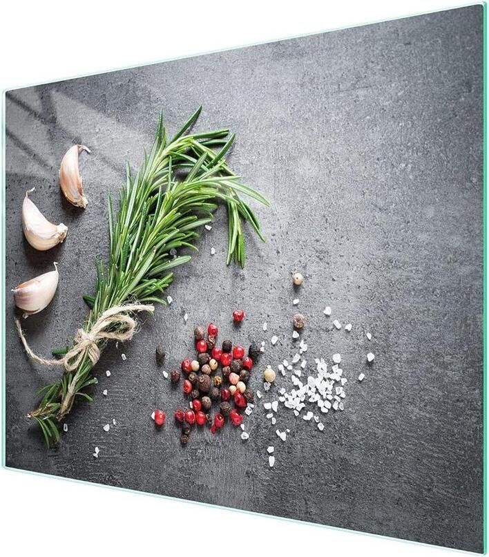 Glazen Kookplaat Afdekplaat Snijplank Glas Bescherming Keuken Gehard Glas 52x40 cm Rood