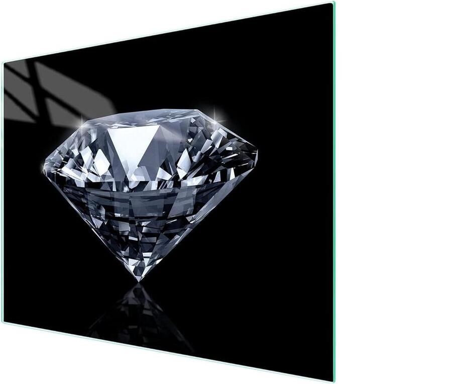 Glazen Kookplaat Afdekplaat Snijplank Glas Bescherming Kookplaat Gehard Krasvast Glas 52x40 cm Zwart