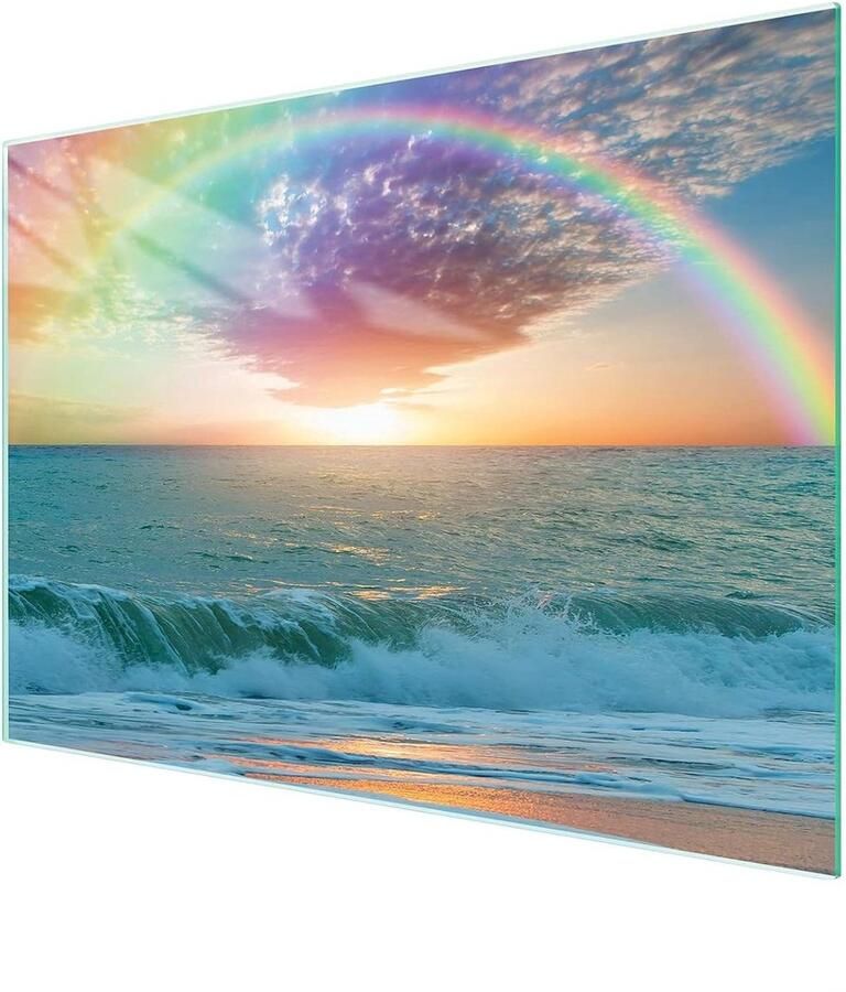 Glazen Kookplaat Afdekplaat Snijplank Glas Keuken Beschermen Gehard Glas 40 x 30 cm Veelkleurig - Foto 2