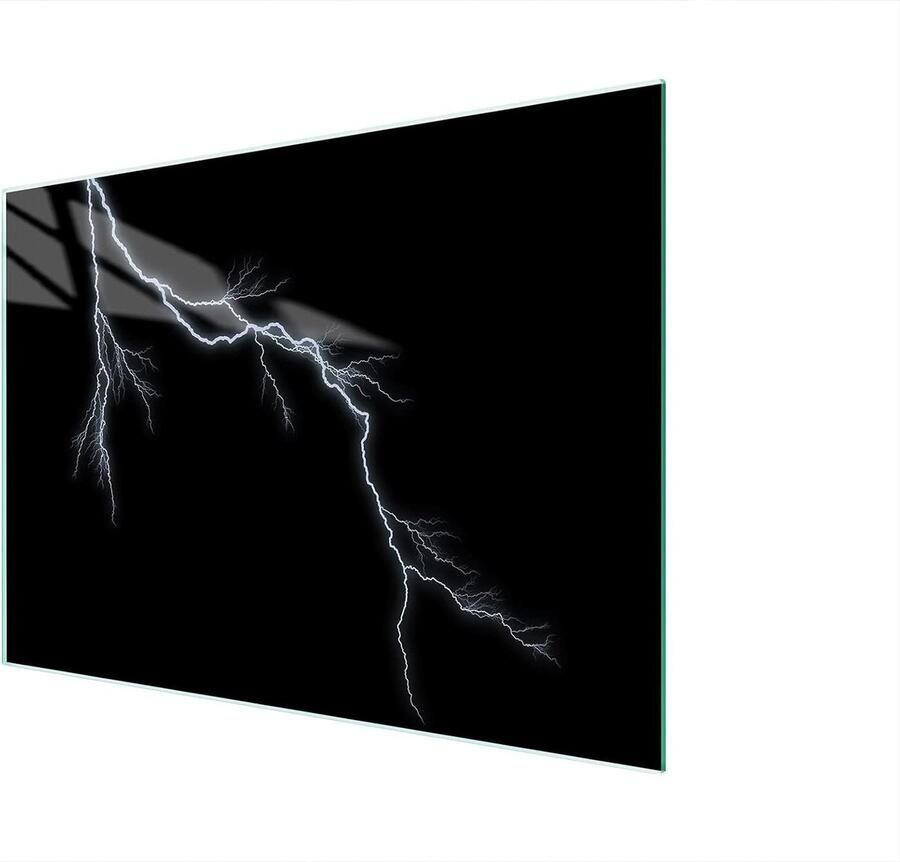 Glazen Kookplaat Afdekplaat Snijplank Glas Keuken Beschermen Gehard Glas 40 x 30 cm Zwart
