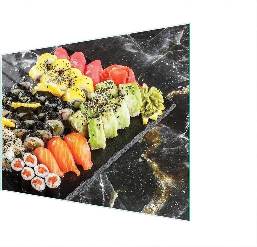 Glazen Kookplaat Afdekplaat Snijplank Werkbladbeschermer Keukenbescherming Spatscherm Gehard Krasbestendig Glas 40x30 cm Veelkleurig Decoratief