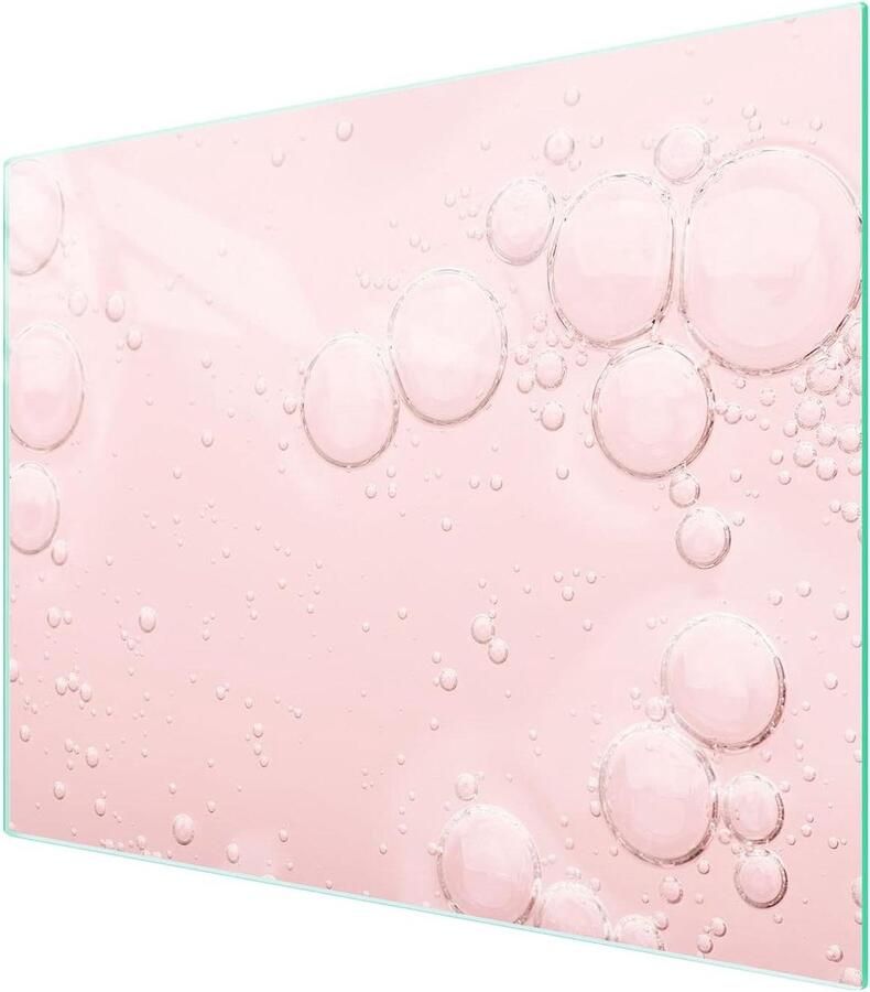 Glazen Kookplaat Afdekplaat Snijplank Werkbladbeschermer Koken en Keukenwerk Gehard Glas 4mm 52x40 cm Roze