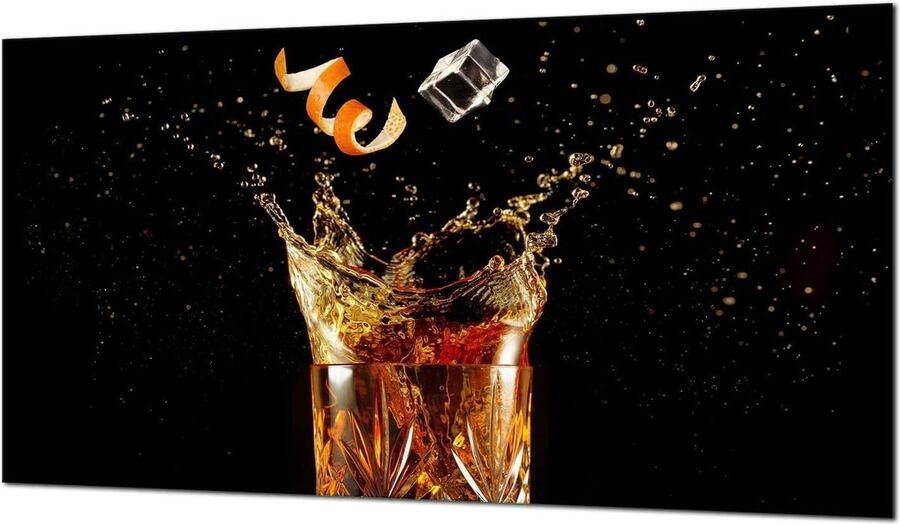Glazen Kookplaat Afdekplaat Spatbescherming Kookplaat Keuken Beschermen Krasbestendig Gehard Glas 90x52 cm Multicolor