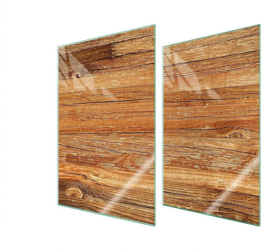 Glazen Kookplaat Afdekplaat Spatbescherming Snijplank Keuken Beschermen Gehard Glas 35 x 52 cm Multicolor