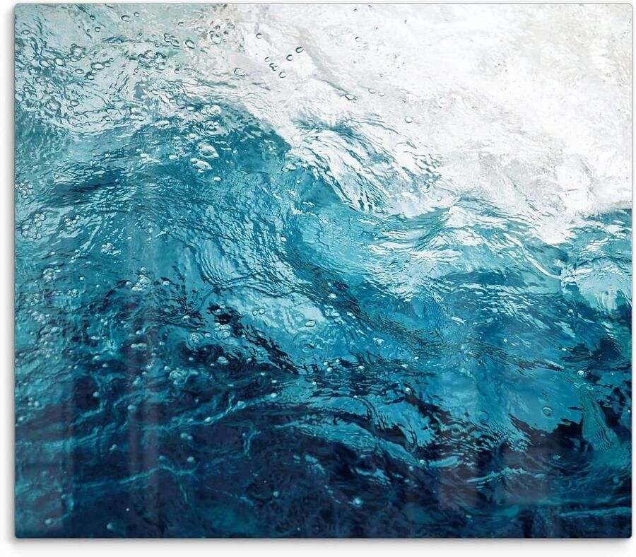 Glazen Kookplaatafdekking Glasplaat Fornuis Werkbladbeschermer Keuken Beschermen Snijden 3D Diepte Effect 60 x 52 cm