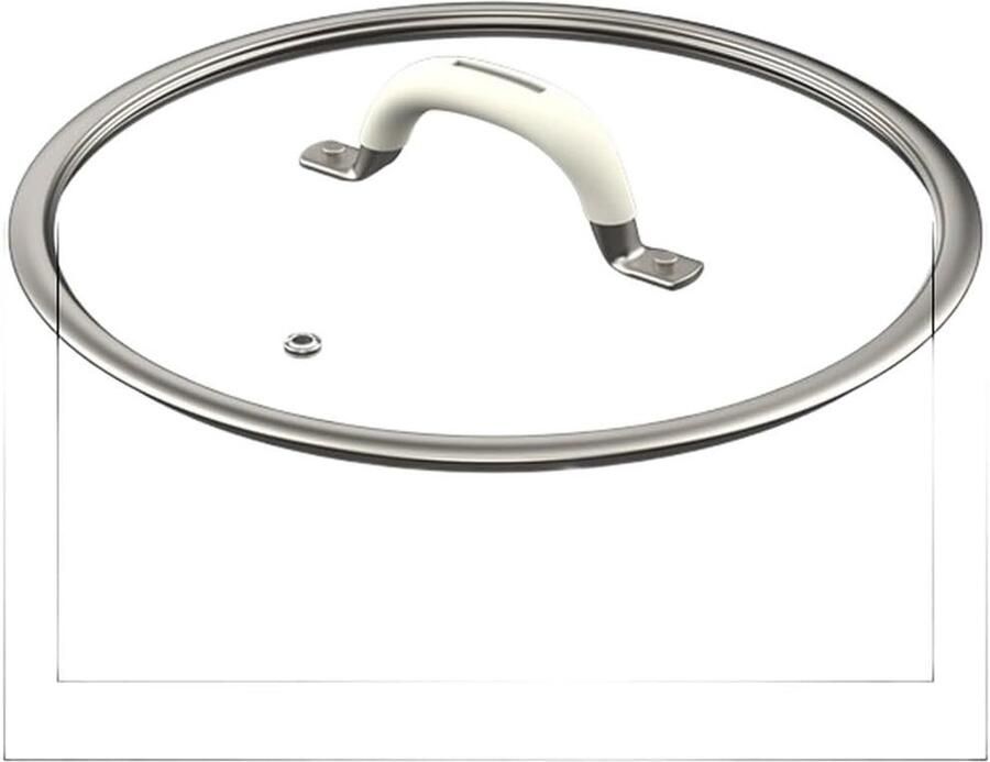 Glazen Kookpot Deksel Pan Deksel Koken en Stoven Anti-overloop Ontwerp 18 cm Transparant