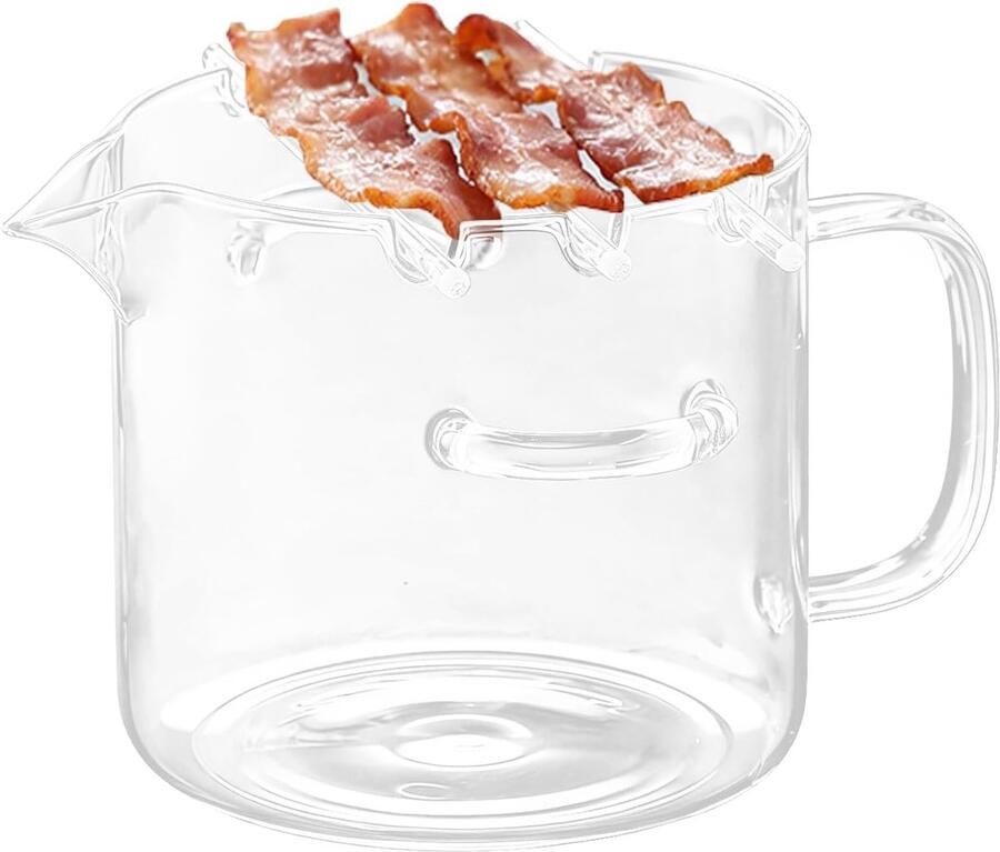 Glazen Kookpot Hittebestendig Fornuis Keuken Gelijkmatige Verwarming 23.5 x 22.5 cm Transparant