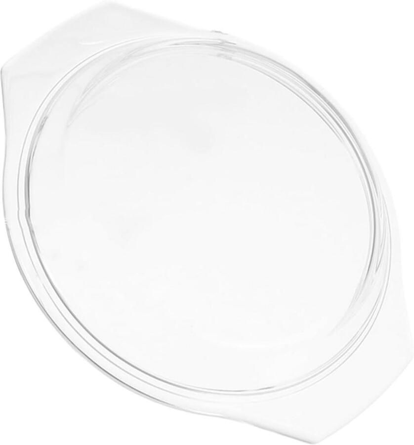 Glazen Magnetron Deksel Spatdeksel Stoomdeksel Voedsel Opwarmen Vaatwasserbestendig 18.6 cm Rond Transparant