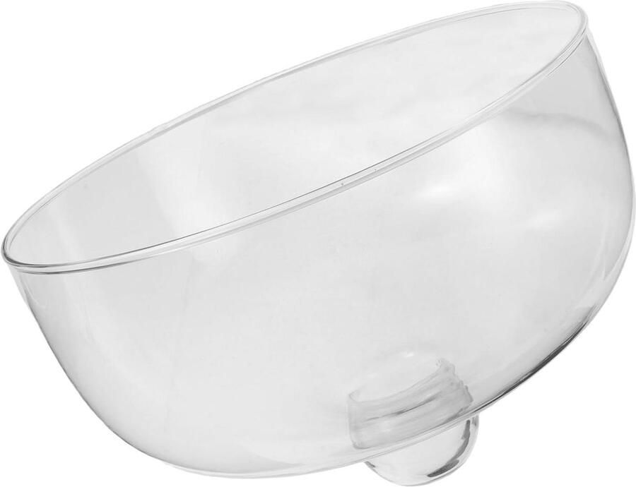 Glazen Magnetron Deksel Voedselafdekking Anti-spat Voedsel Opwarmen Universele Compatibiliteit 24x24x17.5 cm Transparant