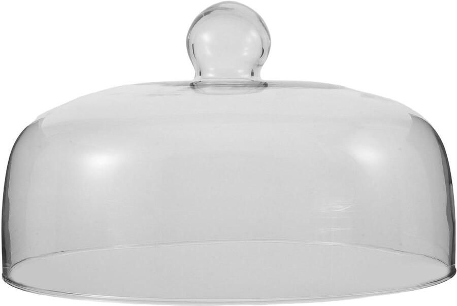 Glazen Magnetron Deksel Voedselbeschermer Spatdeksel Voedsel Opwarmen Transparant Glas 30 cm Transparant