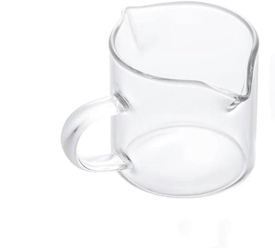 Glazen Melkopschuimer Espresso Werper Koffie Maken Dubbele Uitloop 120 ml Transparant