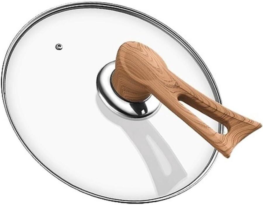 Glazen Pan Deksel Kookdeksel Potdeksel Koken in Keuken Met Stoomgaatjes 16-32 cm Eén Kleur