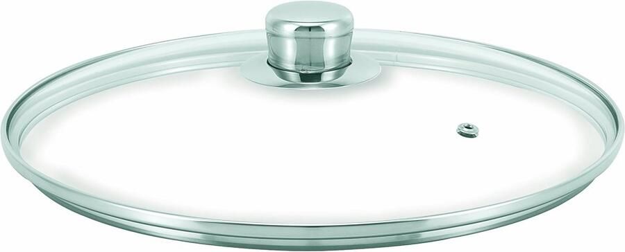 Glazen Pan Deksel Kookpan Deksel Koken en Bakken Met Ventilatiegat 20 cm Diameter Transparant