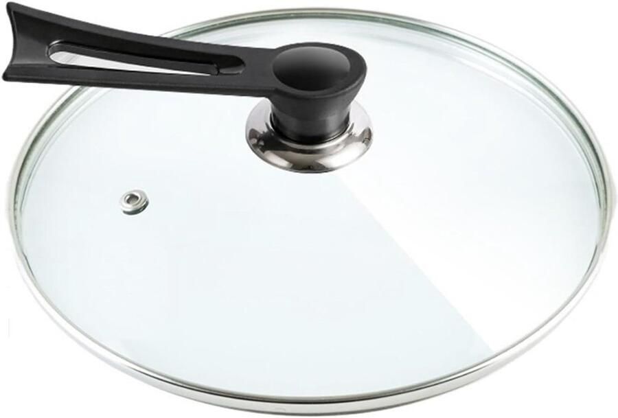 Glazen Pan Deksel Pandeksel Glas Koken en Braden Met Stoomventiel Universeel Transparant