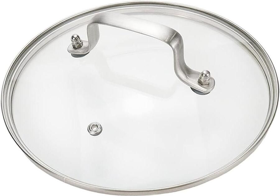 Glazen Pan Deksel Universeel Deksel Koken en Bakken Met Stoomgat 21 cm Helder