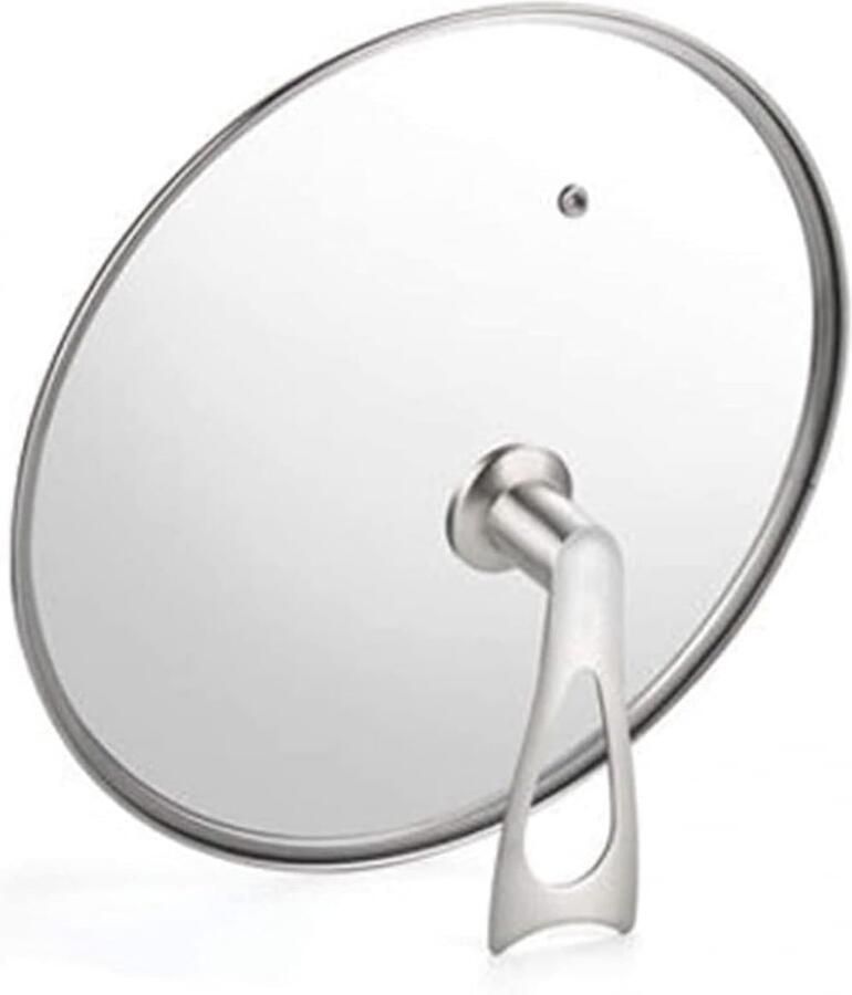 Glazen Pan Deksel Universeel Deksel Koken Met Ventilatiegat 28 cm Transparant