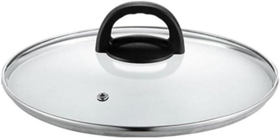 Glazen Pannendeksel Deksel voor pan Koken en braden Met stoomuitlaat 32 cm One Color
