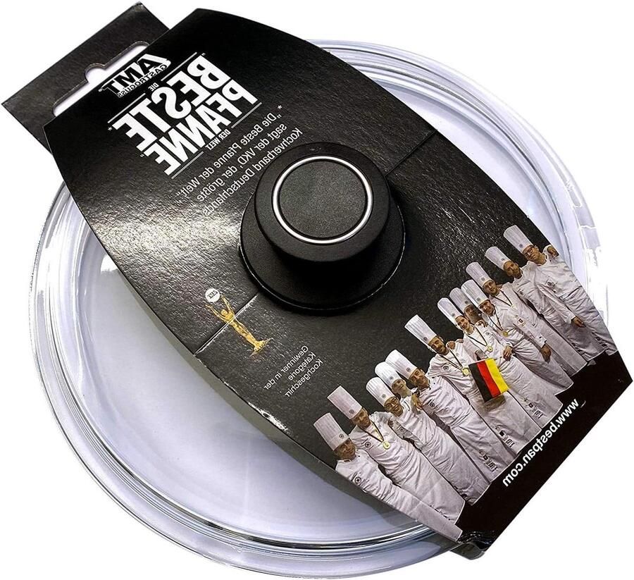 Glazen Pannendeksel Deksel voor pan Koken op het fornuis Hittebestendig tot 240°C 32 cm diameter Wit