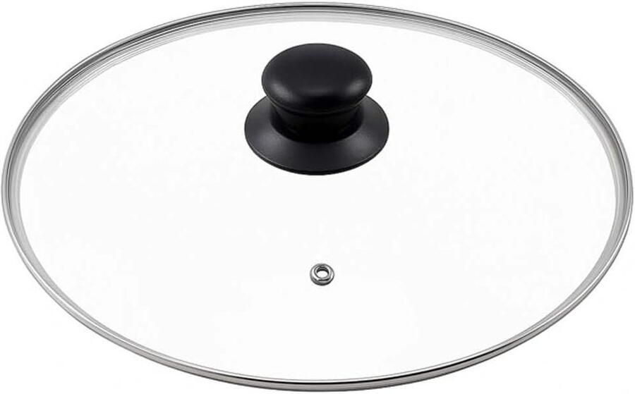 Glazen Pannendeksel Kookdeksel Dekselpan Energiebesparend Koken Geïntegreerde Stoomafvoer 20 cm Glas