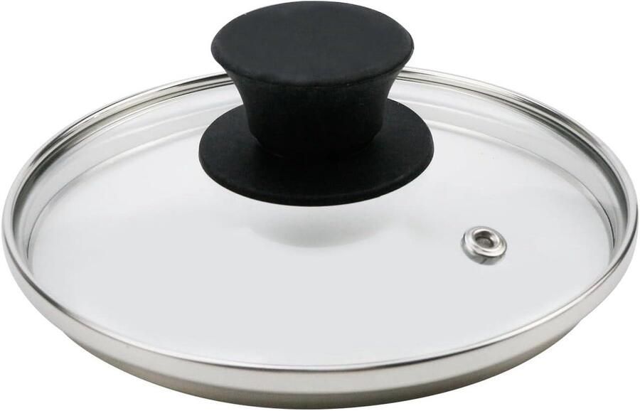 Glazen Pannendeksel Potdeksel Kookgerei Koken en Bewaren Roestvrij Staal Rand 6 Inch Transparant