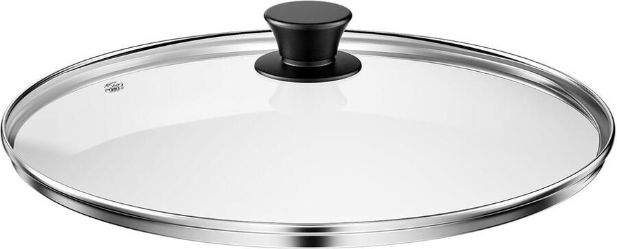 Glazen pannendeksel Steelpan deksel Koken en braden Hittebestendig handvat 32 cm Transparant