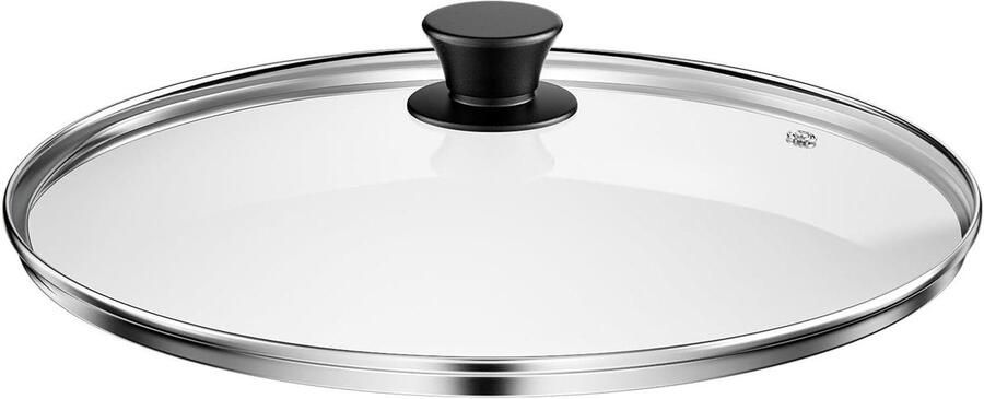 Glazen Pannendeksel Steelpan Deksel Koken op Inductie Met Stoomventiel 32 cm Transparant